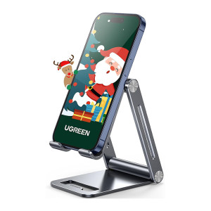 Ugreen Adjustable Aluminum Desktop Foldable Phone Stand – Grey