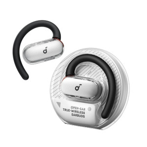 Anker Soundcore V40i Open Ear Earbuds with Lidless Case, 4 Adjustable Positions, AI Clear Calls, Richer Bass, IP55, 21H Playtime, Bluetooth 5.4 - White
