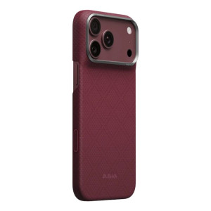 Pitaka iPhone 18 Pro Max / 17 Pro Max Argyle Edge Case - Burgundy