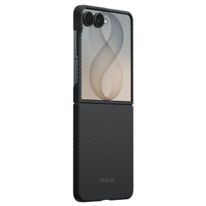 Pitaka Samsung Galaxy Z Flip 8 Edge Series Case - Black Grey (Twill)