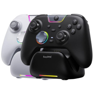 EasySMX X05Pro Wireless PC Gaming Controller with Smart Charging Dock, Dual-Stage Linear Triggers, 8-Way D-Pad