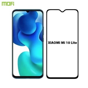 MOFI Premium Tempered Glass for Mi 10 Lite  Full Coverage Screen Protector 2.5D 9H - BLACK