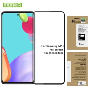 MOFI Premium Tempered Glass for Samsung M51 Full Coverage Screen Protector 2.5D 9H - BLACK