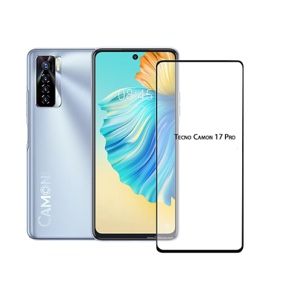 MOFI Premium Tempered Glass for Tecno Camon 17 Pro Full Coverage Screen Protector 2.5D 9H – BLACK