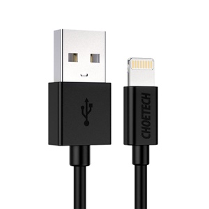 Choetech USB to Lightning Cable Apple Mfi Certified (1.2m/4ft) - Black (IP0026)