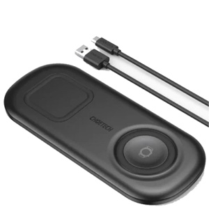 CHOETECH 2 In 1 Wireless Charger, 10W Max Wireless Charging Pad For Phones and Galaxy Watch  (T570-S)