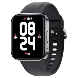 DIZO by realme Techlife Watch D Talk Smart Calling Watch with Big 1.8 Inch Screen - Black