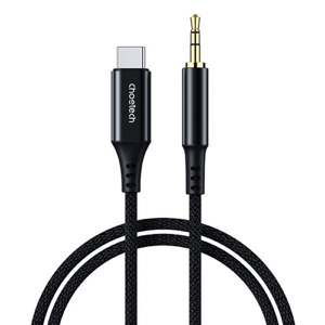 Choetech USB Type-C to 3.5mm 1m Audio Cable for Phones with Type-C Audio Output Model  (AUX006) - Black