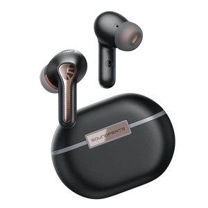 SoundPEATS Capsule3 Pro Wireless Earbuds with Hi-Res and LDAC, 43dB Hybrid Active Noise Cancelling Bluetooth Earphones with 6 Mics - Black