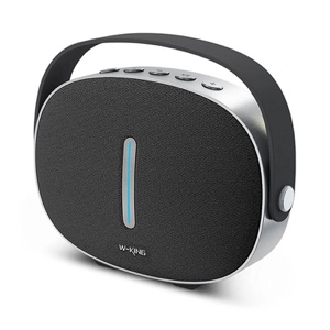 W-King T8 30W Outdoor Traveler Portable Wireless Bluetooth Speaker with Sub Woofer Bass HD Sound - Black
