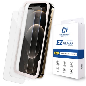Whitestone Dome EZ Tempered Glass Screen Protector for iPhone 12 Pro Max - Pack of 2