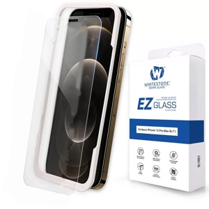 Whitestone Dome EZ Tempered Glass Screen Protector for iPhone 12 Pro Max – Single Pack