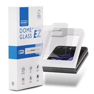 Whitestone Dome [EZ] for Samsung Galaxy Z Flip 5 Screen Protector with Full Coverage Glass Shield (With Easy Install Kit) - Pack of 2