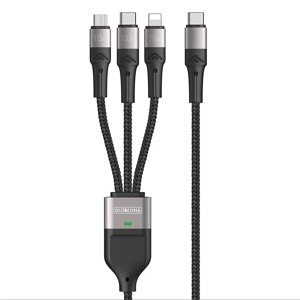 100W 3in1 USB-C to USB-C + Lightning + Micro USB Fast Charging Cable