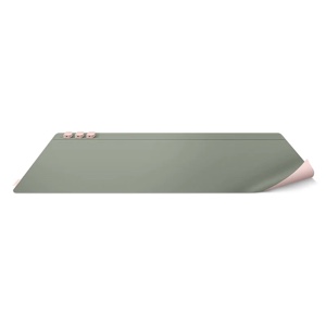 Uniq Hagen Reversible Smart Organizer Desk Mat - Blush Pink/Mist Green