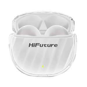 HiFuture Flybuds 3 True Wireless Earphones Bluetooth 5.3 with 4 Built-in Microphones, Environmental Noise Cancellation - White