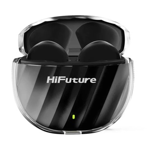 HiFuture Flybuds 3 True Wireless Earphones Bluetooth 5.3 with 4 Built-in Microphones, Environmental Noise Cancellation – Black