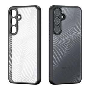 Aimo Series Phone Case for Samsung Galaxy S24 – Transparent Black