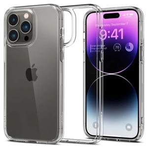 Spigen Crystal Hybrid Phone Case for iPhone 14 Pro Max – Crystal Clear