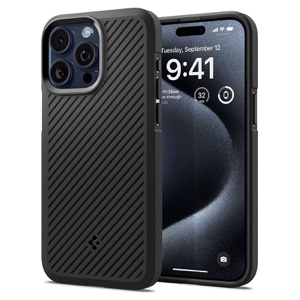 Spigen Core Armor Phone Case for iPhone 15 Pro Max – Matte Black