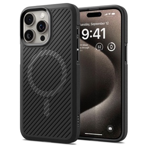 Spigen Core Armor Magfit MagSafe Compatible Phone Case for iPhone 15 Pro – Matte Black