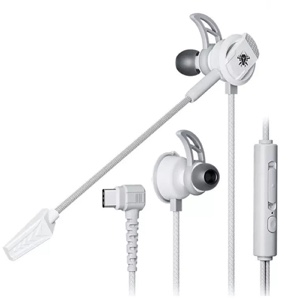 Plextone RX3 PRO Type-C Stereo Wired Gaming Headphones with Dual Microphone - White