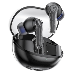 SoundPEATS Clear True Wireless Inexpensive Earbuds, Bluetooth 5.3 12mm, 2 Mic with ENC, Clear Calls with Deep Bass, Game Mode, 40H, IPX4, APP Customize EQ - Black