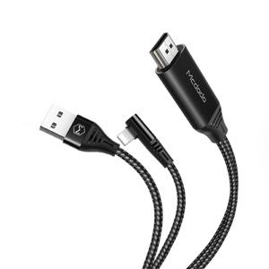 Mcdodo Lightning to HDMI 4K @ 60fps Nylon Braided Cable 2m - CA-6400