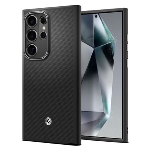 Spigen Enzo Aramid Phone Case for Galaxy S24 Ultra - Matte Black