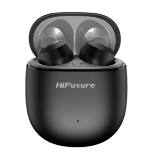 Hifuture OlymBuds 3 True Wireless Earphones with Bluetooth 5.3, 25H, 6mm Drivers, Super Bass - Black