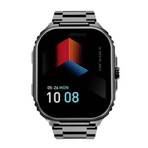 HiFuture Ultra3 Pro Premium Stainless Steel Smart Wireless Calling Watch with 2.04 AMOLED Display, Built-in AI Algorithm, IP68 - Black