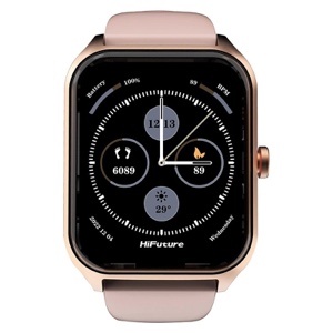 HiFuture Ultra 2 Pro Calling Smartwatch with Touch Screen Fitness Tracker with Heart Rate and Waterproof Pedometer - Pink