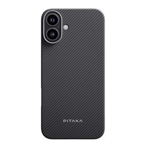 Pitaka Ultra-Slim Case for iPhone 16 Plus – Black/Grey