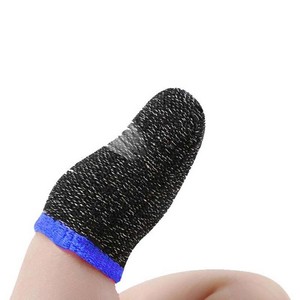 Plextone Nylon Mobile Gaming Finger Sleeve Sweat-Proof Finger Cover Non-slip Touch Screen - 2 Pack