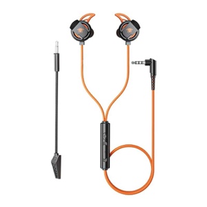 Plextone RX3 PLUS 3.5mm Interface In-ear Wired Game Earphones Pluggable Mic - Orange