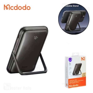 Mcdodo 2 in1 10,000 mAh 20W+15W Wireless Power Bank with foldable stand - Black