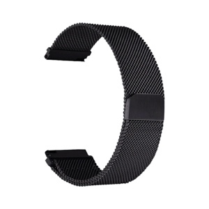 Metal Replacement Strap for all Smart Watches Compatible with only 22mm - Black