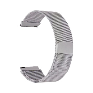 Metal Replacement Strap for all Smart Watches Compatible with only 22mm - Silver