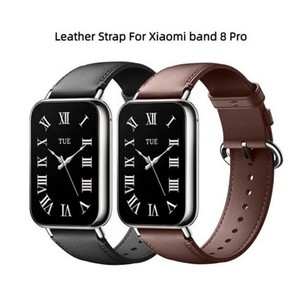 Leather Replacement Strap for Xiaomi Mi Band 8 Pro