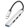 Hoco 4-in-1 Multifunction Type-C Hub (USB 3.0 + USB 2.0) - HB26