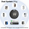 Smart Bluetooth Wireless Anti-Loss  Item Finder GPS Tag compatible with iOS and Android for Keys, Wallet, Bags & Pets - Pack of 2