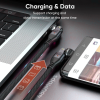 Dual Rotation USB C to Type C Braided 240w Fast Charging Cable with 540 degree rotation