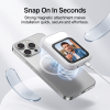 Magnetic Selfie Screen Display Monitor for Video Recording and Photos with LED Light | Type C + Lightning | Compatible with all devices