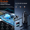 Mcdodo Aluminum Alloy 45W USB-C PD Car Charger Kit with 36W USB-C to Lightning Cable (1.2m) - Black