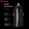 Mcdodo Aluminum Alloy 45W USB-C PD Car Charger Kit with 36W USB-C to Lightning Cable (1.2m) - Black