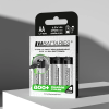 LiiBattaries AA Type-C Rechargeable Lithium-ion Battery 1700mAh 800+ Recharge Cycles - Pack of 4