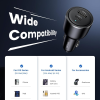 UGREEN Nexode 65W Dual Port USB-C + USB-A Car Charger - Black