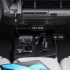 UGREEN Nexode 65W Dual Port USB-C + USB-A Car Charger - Black