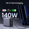 Ugreen Nexode 300W GaN Charging Station, 5-Port 140W Max Desktop Charger - Black