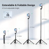 Ugreen Aluminum Tripod Stand with Bluetooth Remote Selfie Stick & Phone Holder - Black